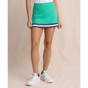Southern Tide Women´s Performance Golf Tennis Green Blue A line Skort Size XL